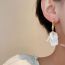 Fashion White-gold (real Gold Plating) Alloy Wrinkled Irregular Flower Earrings Earrings