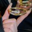 Fashion 18#open Bracelet-silver Real Gold Plating Alloy Diamond Geometric Cuff Bracelet