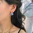 Fashion Four Piece Suit Titanium Steel Geometric Eyes Pentagram Double Layer Necklace Ring Bracelet Earrings Set
