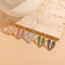 Fashion 14k Real Gold White Zircon Brass Zirconia Wing Open Ring