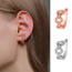 Fashion 02 White K F114 Copper Inlaid Zirconium Chain Ear Clip (single)