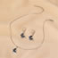 Fashion Gray And White Earrings Alloy Butterfly Hoop Earrings