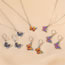 Fashion Orange Necklace Alloy Butterfly Necklace
