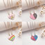 Fashion 10# Alloy Dripping Oil Letter Love Double Layer Necklace