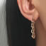 Fashion Gold Alloy Geometric Chain Earrings