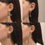 Fashion 4# Alloy Dripping Oil Cane Earrings