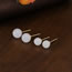 Fashion A White Jade Earring White Jade Round Bead Earrings (single)