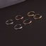 Fashion One White Gold Diamond Row Earring Copper And Diamond Geometric Ear Clip (single)