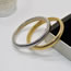 Fashion Gold Metal Vertical Stripe Ring Bracelet