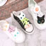 Fashion No. 5 Cat Bread Buckle To Send Two Tail Clips) Resin Cartoon Cat Shoe Buckle