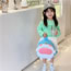 Fashion Blue Cow Cartoon Color Contrasting Calf Children's Backpack