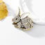 Fashion Gold Alloy Diamond Rabbit Brooch