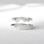 Fashion 3# Alloy Diamond Peak Wave Ring Set