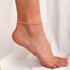 Fashion S Alloy Diamond Claw Chain 26 Alphabet Anklet