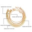 Fashion 3# Alloy Geometric Twist Chain Snake Bone Chain Bracelet Set