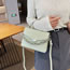 Fashion Khaki Pu Checkered Embossed Flap Messenger Bag