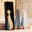 Fashion Guqin - Black Stainless Steel Geometric Classical Instrument Bookmarks