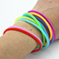 Fashion Solid Color (color Mixed Hair) Silicone Round Bracelet