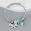 Fashion Silver Alloy Diamond Butterfly Geometric Multi-element Bracelet