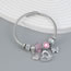 Fashion Silver Alloy Diamond Heart Butterfly Multi-element Bracelet