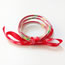 Fashion White Silicone Christmas Bow Bracelet Set