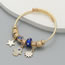 Fashion Light Blue Alloy Diamond Palm Eye Pentagram Multi-element Bracelet