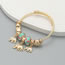 Fashion Green Alloy Geometric Elephant Multi-element Bracelet