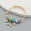 Fashion Blue Alloy Diamond-studded Fishtail Multi-element Bracelet
