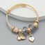 Fashion Gold Alloy Geometric Heart Multi-element Bracelet