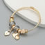 Fashion Gold Alloy Geometric Heart Multi-element Bracelet
