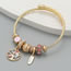 Fashion Pink Alloy Dripping Oil Eyes Tree Of Life Multi-element Bracelet
