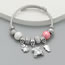 Fashion Pink Alloy Diamond Bear Multi-element Bracelet