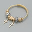 Fashion Gold Alloy Cross Multi-element Bracelet