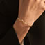 Fashion Gold Metal Geometric Wave Bracelet