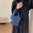 Fashion Navy Blue Denim Large Capacity Handbag