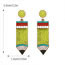 Fashion Red White Yellow Blue Alloy Bead Pencil Earrings