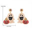 Fashion Style Five Pumpkin Witch Alloy Diamond Geometric Earrings