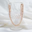 Fashion 4# Alloy Geometric Chain Double Layer Necklace