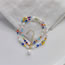 Fashion Color Multicolored Rice Bead Pearl Beaded Eye Necklace