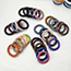 Fashion Large Bright Surface No. 16-blue Plastic Telephone Cord Hair Ties