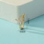 Fashion 6# Alloy Inlaid Zirconium Butterfly U-shaped Nose Clip