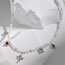 Fashion Silver Pearl Beaded Colorful Zirconium Necklace