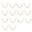 Fashion Golden 13 Copper Inlaid Zircon Princess Series Pendant Bead Necklace (4mm)