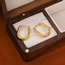 Fashion Gold Stainless Steel U-shaped Earrings