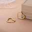 Fashion Gold Titanium Steel Love Earrings