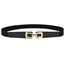 Fashion Off White Square Buckle Elastic Wide Belt
