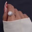 Fashion 2# Alloy Diamond Geometric Open Ring