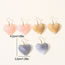 Fashion Color Acrylic Heart Earring Set