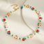 Fashion Color Geometric Pearl Clay Fruit Bead Necklace