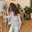 Fashion Silver Pearl Woven Cutout Children's Messenger Bag
